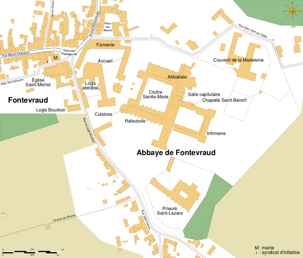 plan de L'Abbaye de Fontevraud