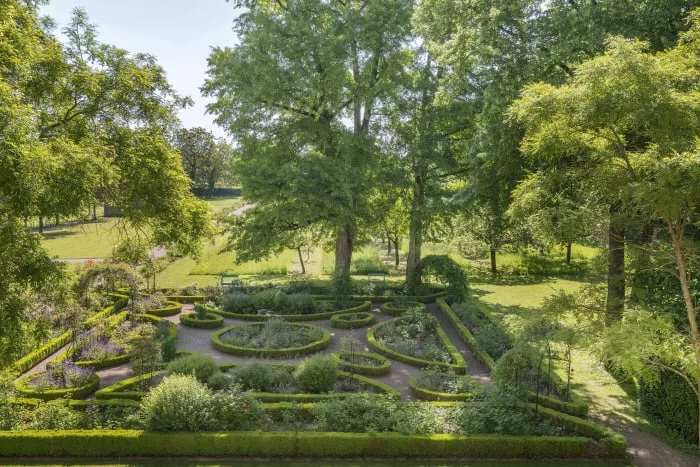 Maison de George Sand, jardin vu d'une fenêtre de l'étage