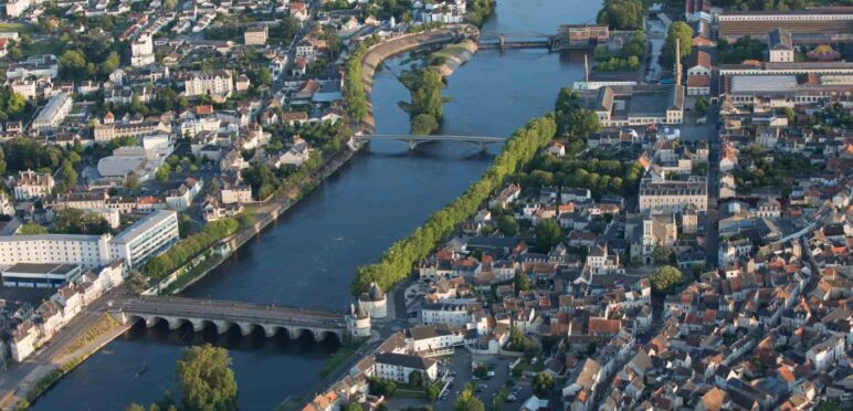 Vue aérienne de la Vienne