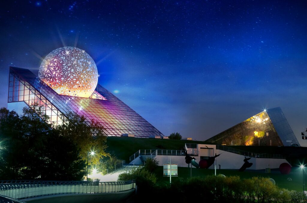 Vue nocturne - Futuroscope