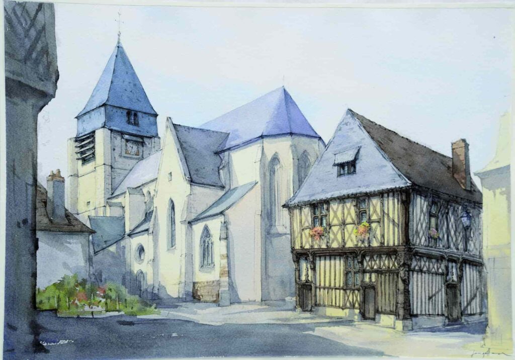 aquarelle jean chen - bourges