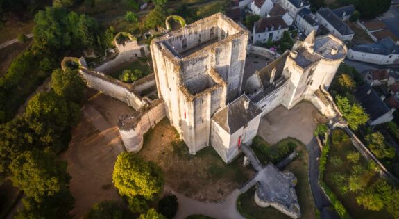 chateau loches vue aerienne