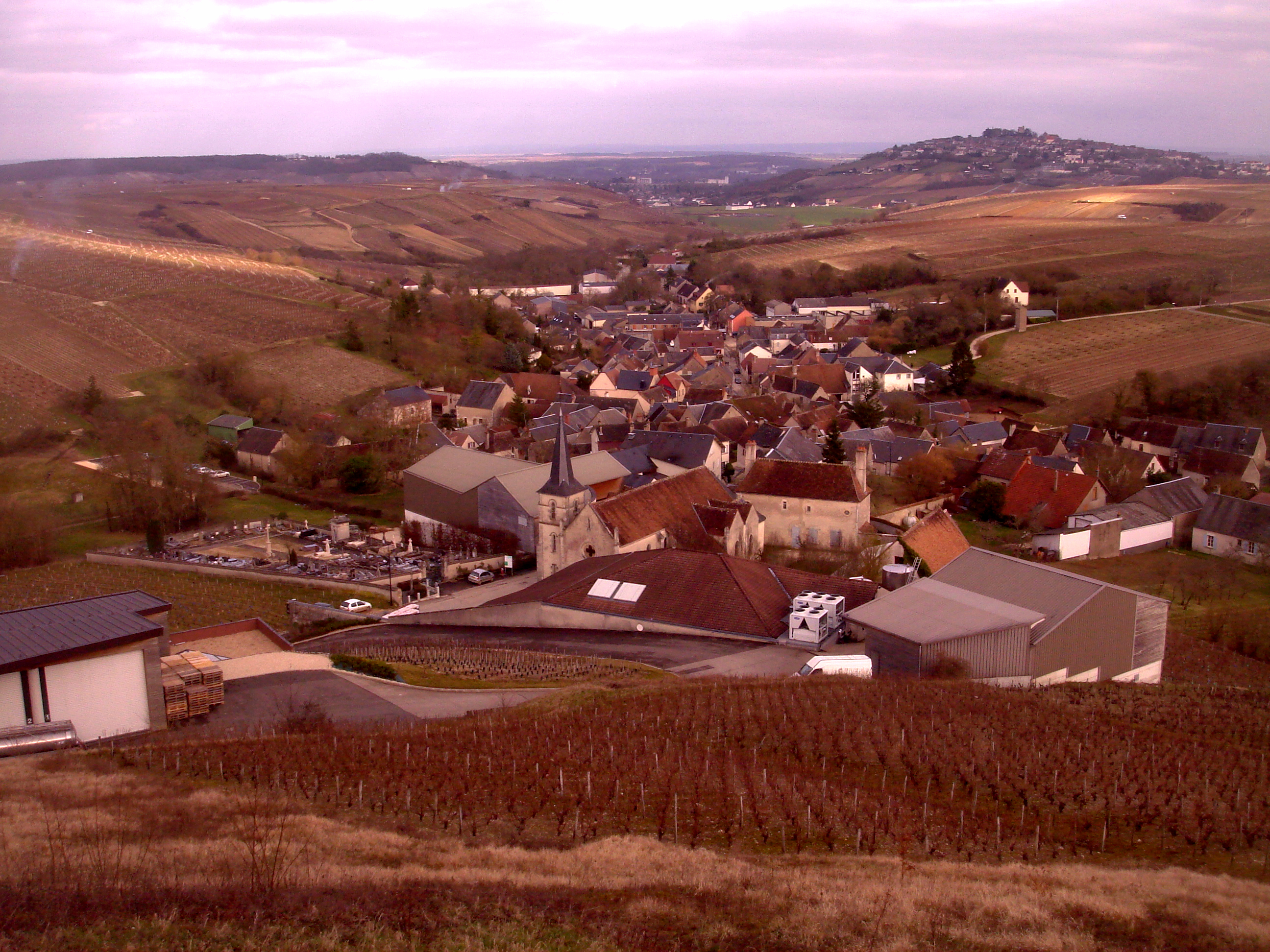 village de Chavignol dans le Berry