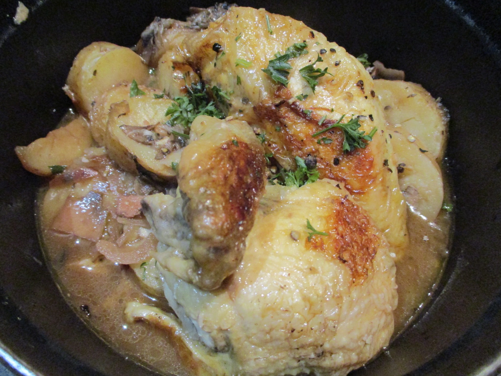 Poulet jaune au vinaigre d'Orléans