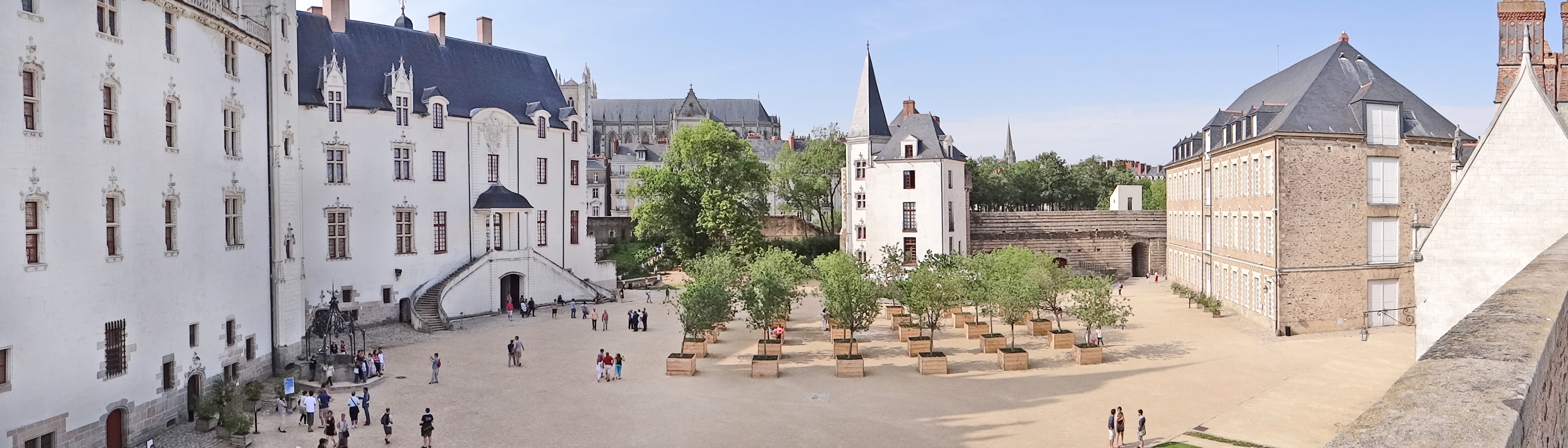 La cour intérieure du château des ducs de Bretagne (Nantes)