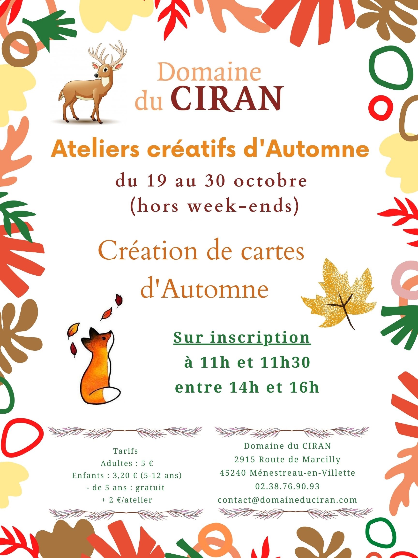 affiche-ateliers-automne-domaine-du-ciran