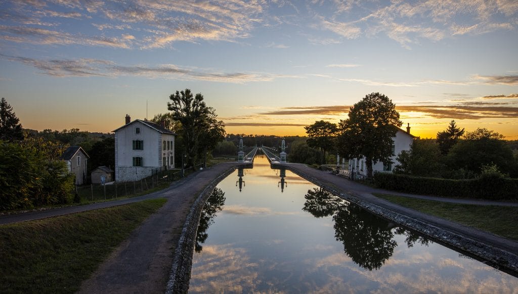 Coucher de Soleil sur le Pont Canal de Briare