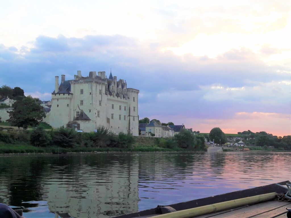 Coucher de soleil château de Montsoreau