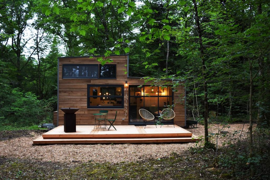 Vue extérieur de la Tiny House