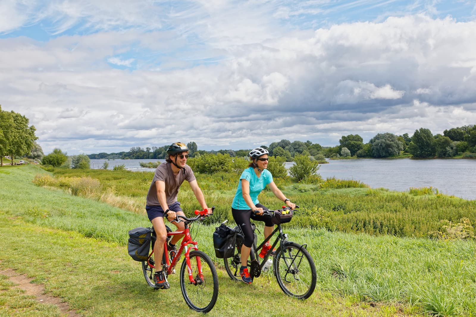 A vélo sur les bords de Loire à Meung