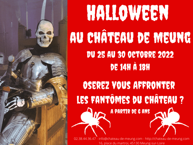 haloween loiret chateau de meung sur loire